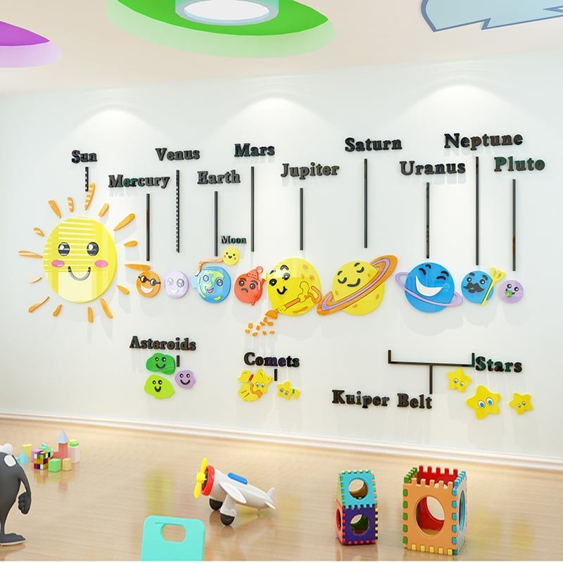  Tranh mica EPeBen dán tường nổi 3d Thiên hà lung linh trang trí Phòng cho bé, Phòng ngủ 