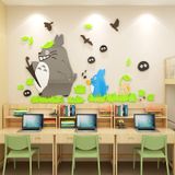  Tranh mica EPeBen dán tường nổi 3d Totoro và những người bạn trang trí Phòng cho bé, Phòng ngủ 