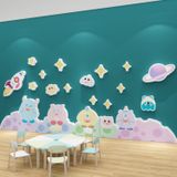 Tranh Fomex EPeBen dán tường nổi 3d Hình Quái vật một mắt decor trang trí Phòng cho bé, Phòng ngủ, Mẫu giáo 
