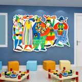  Tranh Fomex EPeBen dán tường nổi 3d Hình Sắc màu làng quê decor trang trí Phòng cho bé, Phòng ngủ, Phòng khách, Mẫu giáo 