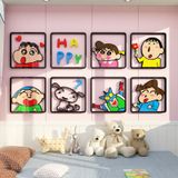  Tranh mica EPeBen dán tường nổi 3d hình Shin Cậu Bé Bút Chì decor trang trí Phòng Cho Bé, Nhà Trẻ 