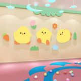  Tranh Fomex EPeBen dán tường nổi 3d Hình Những chú vịt con decor trang trí Phòng ngủ, Phòng khách, Mẫu giáo 