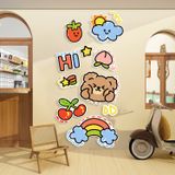  Tranh Fomex EPeBen dán tường nổi 3d Hình Hi Cute dán cửa phòng decor trang trí Phòng cho bé, Phòng Học, Mẫu giáo 