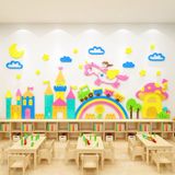  Tranh mica EPeBen dán tường nổi 3d hình Lâu đài cổ tích decor trang trí Phòng Cho Bé, Lớp Học Mẫu Giáo, Mầm Non 