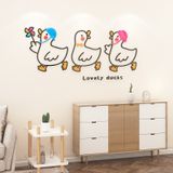  Tranh mica EPeBen dán tường nổi 3d hình Những chú vịt vui vẻ decor trang trí Cửa hàng, Phòng khách, Phòng ngủ cho bé 