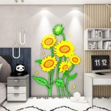  Tranh mica EPeBen dán tường nổi 3d hình Cánh đồng hoa hướng dương decor trang trí Phòng ngủ cho bé, Lớp Học Mẫu giáo, Chân Tường 