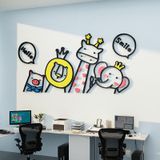  Tranh mica EPeBen dán tường nổi 3d hình con vật thú nghiêng đầu Hi Hello decor trang trí Phòng Cho Bé, Phòng Làm Việc 