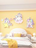  Tranh Fomex EPeBen dán tường nổi 3d Hình Kỳ Lân Dễ Thương Decor Trang Trí Phòng Cho Bé Phòng Ngủ Bé Gái 