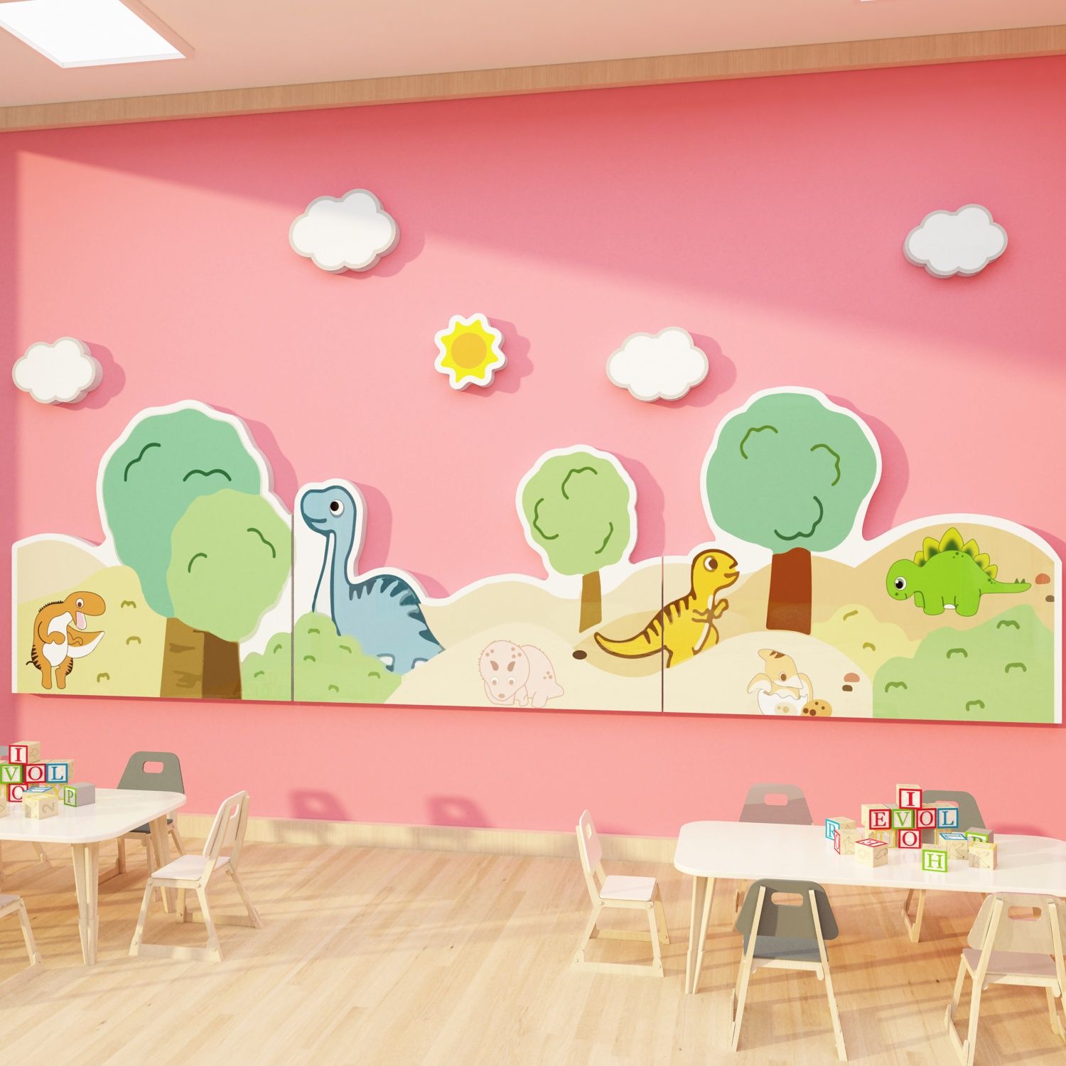  Tranh Fomex EPeBen dán tường nổi 3d Hình Thời kì khủng long decor trang trí Phòng cho bé, Phòng ngủ, Phòng Học, Mẫu giáo 