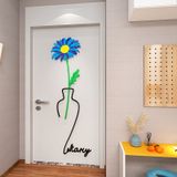  Tranh mica EPeBen dán tường nổi 3d hình dán trang trí Chậu Hoa, Chậu Xương Rồng decor trang trí nhà, dán cửa ra vào 