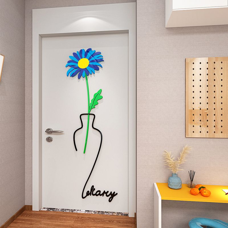  Tranh mica EPeBen dán tường nổi 3d hình dán trang trí Chậu Hoa, Chậu Xương Rồng decor trang trí nhà, dán cửa ra vào 