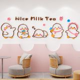  Tranh mica EPeBen dán tường nổi 3d hình Nice Milk Tea decor trang trí Quán Trà Sữa, Quán Nước 