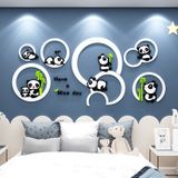  Tranh mica EPeBen dán tường nổi 3d Thế giới gấu trúc trang trí Phòng cho bé, Phòng ngủ 