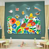  Tranh Fomex EPeBen dán tường nổi 3d Hình Sắc màu làng quê decor trang trí Phòng cho bé, Phòng ngủ, Phòng khách, Mẫu giáo 