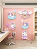  Tranh Fomex EPeBen dán tường nổi 3d Hình Kỳ Lân Dễ Thương Decor Trang Trí Phòng Cho Bé Phòng Ngủ Bé Gái 