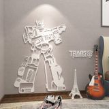  Tranh mica EPeBen dán tường nổi 3d Robot biến hình trang trí Phòng cho bé, Phòng khách 