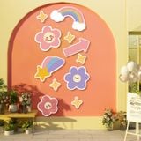  Tranh Fomex EPeBen dán tường nổi 3d Hình Hi Cute dán cửa phòng decor trang trí Phòng cho bé, Phòng Học, Mẫu giáo 