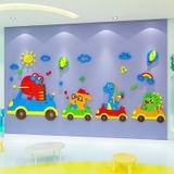  Tranh mica EPeBen dán tường nổi 3d hình Hành trình của khủng long decor trang trí Phòng ngủ cho bé, Lớp Học Mẫu giáo 