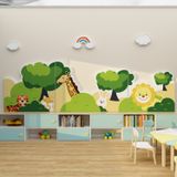  Tranh Fomex EPeBen dán tường nổi 3d Hình Muôn Thú Trong Rừng decor trang trí Phòng ngủ, Phòng khách, Mẫu giáo 