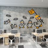  Tranh mica EPeBen dán tường nổi 3d hình dán đàn vịt đáng yêu decor trang trí Phòng cho bé, Lớp Học Mầm Non, Mẫu giáo 
