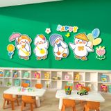  Tranh Fomex EPeBen dán tường nổi 3d Hình Những Chú Vịt Vui Vẻ decor trang trí Phòng cho bé, Phòng ngủ, Mẫu giáo 