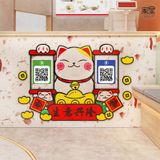  Tranh mica EPeBen dán tường nổi 3d hình mèo thần tài may mắn decor trang trí quầy thu ngân, cửa hàng, nhà hàng 