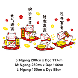  Tranh mica EPeBen dán tường nổi 3d hình Mèo Thần Tài May Mắn decor trang trí Cửa Hàng, Quán Nước 
