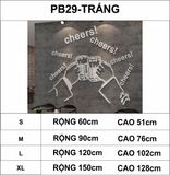  Tranh mica EPeBen dán tường nổi 3d hình Nâng cốc cùng chill decor trang trí quán ăn, cửa hàng, quán nhậu 