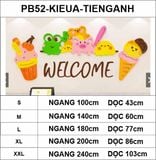  Tranh mica EPeBen dán tường nổi 3d hình chữ Welcome Cây Kem decor trang trí Quán trà sữa, cửa hàng kem, bánh ngọt 