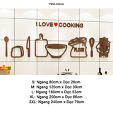  Tranh mica EPeBen dán tường nổi 3d hình I Love Cooking good time nice day decor trang trí Phòng Bếp, Phòng Ăn 