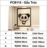 Tranh mica EPeBen dán tường nổi 3d hình gấu trúc, chim, hổ decor trang trí phòng cho bé, mầm non, mẫu giáo, lớp học 