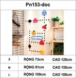  Tranh mica EPeBen dán tường nổi 3d hình trò chơi pacman decor trang trí phòng cho bé, mầm non, lớp học, mẫu giáo 