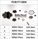  Tranh dán tường mica 3d decor khổ lớn đám mây hoạt hình dễ thương smile cloud 