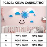  Tranh mica EPeBen dán tường nổi 3d hình dán tường đám mây dễ thương decor trang trí lớp học, mầm non, mẫu giáo 