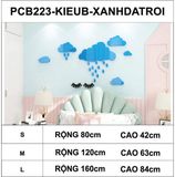  Tranh mica EPeBen dán tường nổi 3d hình dán tường đám mây dễ thương decor trang trí lớp học, mầm non, mẫu giáo 