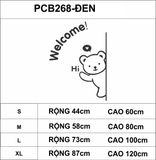  Tranh mica EPeBen dán tường nổi 3d hình Chú gấu thân thiện welcome Dán Cửa decor trang trí phòng cho bé, cửa hàng 