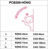  Tranh mica EPeBen dán tường nổi 3d hình Chú gấu thân thiện welcome Dán Cửa decor trang trí phòng cho bé, cửa hàng 
