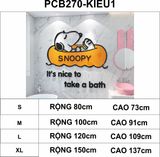  Tranh mica EPeBen dán tường nổi 3d hình SNOOPY đi bơi decor trang trí phòng cho bé 