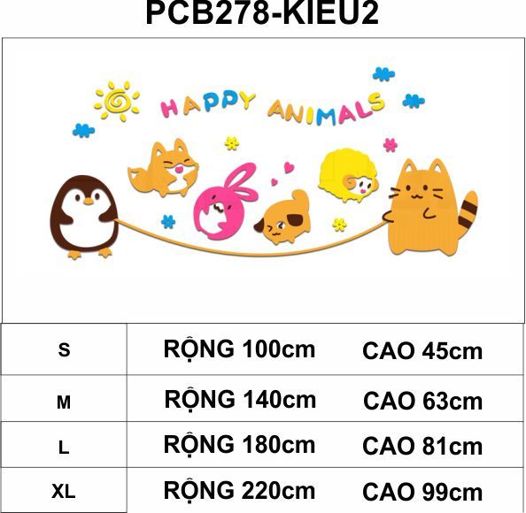  Tranh mica EPeBen dán tường nổi 3d hình gà con nhảy dây happy animals decor trang trí phòng cho bé, nhà trẻ 