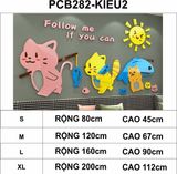  Tranh mica EPeBen dán tường nổi 3d hình Những chú mèo vui nhộn decor trang trí phòng cho bé, quán ăn,, nhà trẻ 