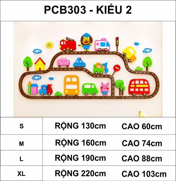  Tranh mica EPeBen dán tường nổi 3d hình xe cộ ô tô đường xá giao thông, xây dựng, decor trang trí phòng cho bé, mầm non 