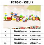  Tranh mica EPeBen dán tường nổi 3d hình xe cộ ô tô đường xá giao thông, xây dựng, decor trang trí phòng cho bé, mầm non 