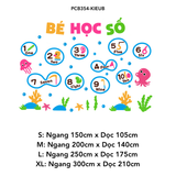 Tranh mica EPeBen dán tường nổi 3d hình Bảng Số Đếm bé học Phép Tính Nhân trang trí Lớp Tiếng Anh, Mầm Non, mẫu giáo 