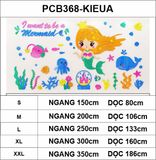  Tranh mica EPeBen dán tường nổi 3d hình Nàng Tiên Cá  decor trang trí Phòng cho bé, Phòng ngủ, Phòng khách,Mầm non 
