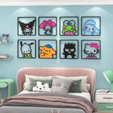  Tranh mica EPeBen dán tường nổi 3d hình dán Kuromi Cinnamoroll decor trang trí Phòng ngủ cho bé, Mẫu giáo, Cửa hàng 