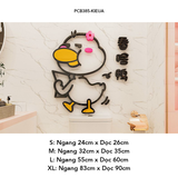  Tranh mica EPeBen dán tường nổi 3d hình Chú vịt đáng yêu décor, trang trí Phòng cho bé, Phòng vệ sinh, Phòng tắm 