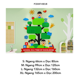  Tranh mica EPeBen dán tường nổi 3d hình Cây học tập trang trí mica trang trí Phòng ngủ cho bé, Mẫu giáo, Phòng học 