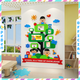 Tranh mica EPeBen dán tường nổi 3d hình Cây học tập trang trí mica trang trí Phòng ngủ cho bé, Mẫu giáo, Phòng học 