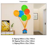  Tranh mica EPeBen dán tường nổi 3d hình Trang trí hình bóng bay decor trang trí Phòng ngủ cho bé, Lớp Học Mẫu Giáo 