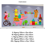  Tranh mica EPeBen dán tường nổi 3d hình dán 3D sở thú dễ thương  decor trang trí Lớp Học Mầm Non, Mẫu giáo, Phòng cho bé 